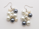 Romantic DIY Pearl Cluster Earrings