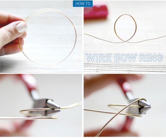 Picture Of Simple And Elegant DIY Wire Bow Ring 5