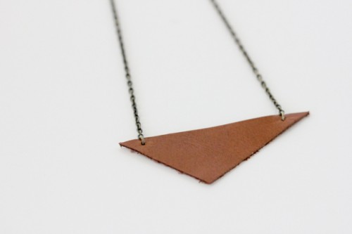 Simple DIY Leather Necklace