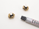 Simple DIY Metallic Knot Stud Earrings6