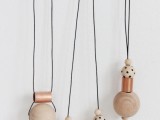 Simple DIY Wood And Copper Necklaces2