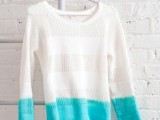 Spring DIY Dip-Dyed Sweater