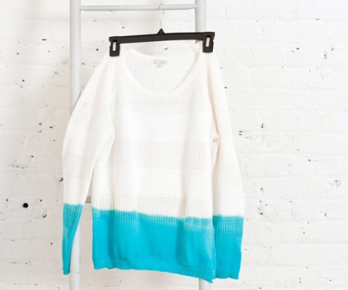 Spring DIY Dip Dyed Sweater