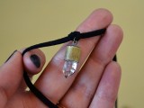 Stunning DIY Faux-Bullet Shell Crystal Necklace7