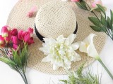Stunning DIY Flower Hat For Summer Days2