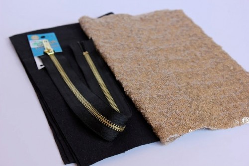 Stylish DIY Lined Sequin Clutch With Zipper