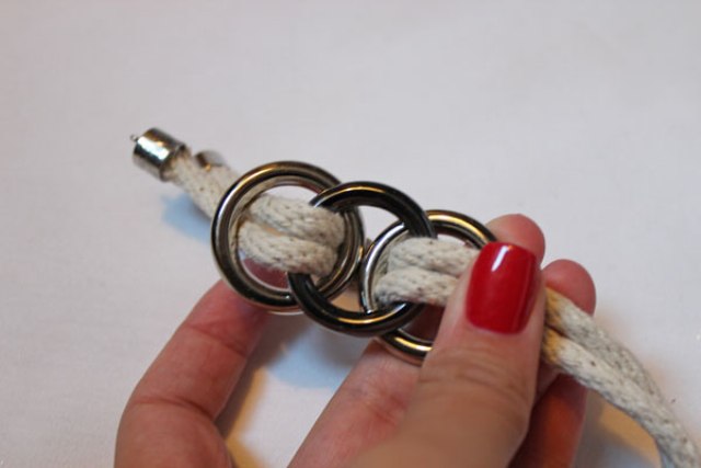 Stylish DIY Metal Ring Necklace 5