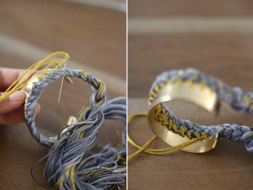 Sunny DIY Braided Cuff For Your Spring Or Summer Look