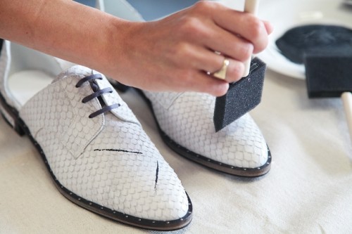 Super Cool DIY Paint Splattered Shoes