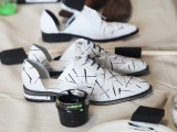 Super Cool DIY Paint Splattered Shoes 8