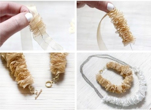 Super Cute DIY Ribbon Necklace