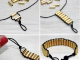 Super Stylish DIY Criss Cross Bead Bracelet5