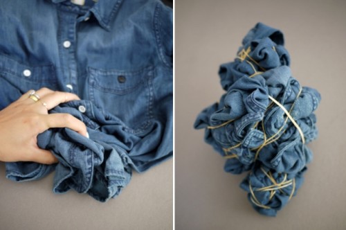 Unusual DIY Tie Dye Denim