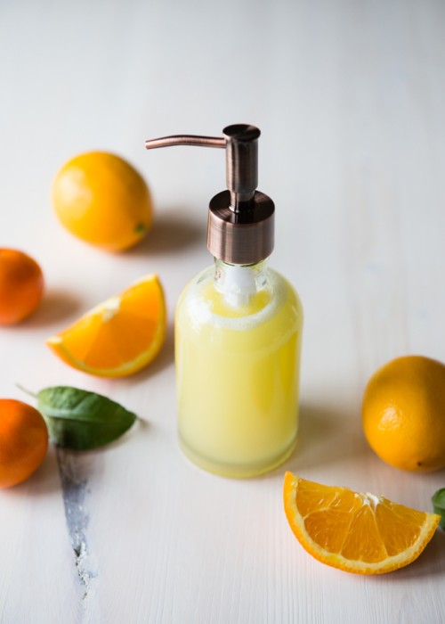 All-Natural DIY Moisturizing Citrus Body Wash
