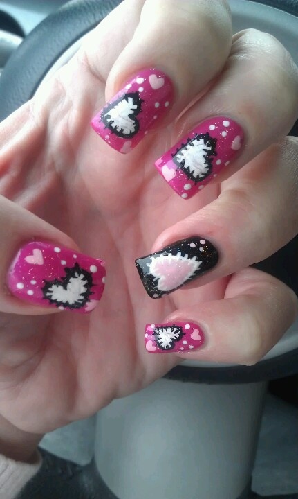 Picture Of awesome valentines day nails ideas  29