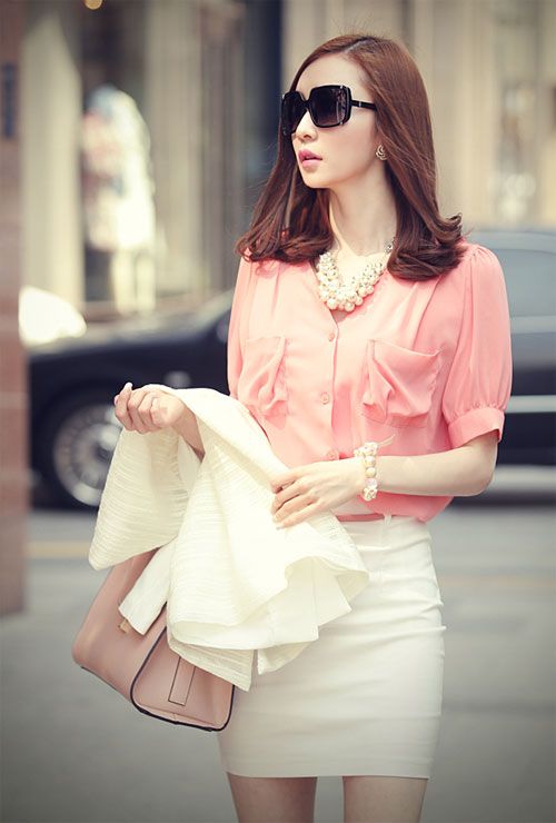 Beautiful Pink Work Outfits For Girls