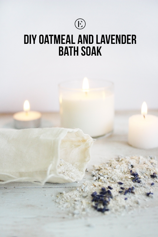 Picture Of calming and pleasing diy oatmeal and lavender bath soak  1