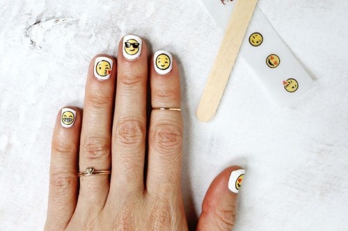Cheeky And Fun DIY Emoji Nail Art To Try