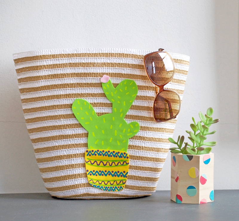 Cheerful diy cactus tote for summer  1