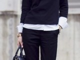 chic-black-and-white-work-outfits-for-girls-29