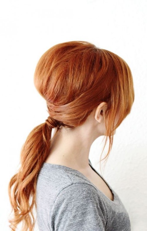 Chic DIY Crisscross Ponytail Hairstyle