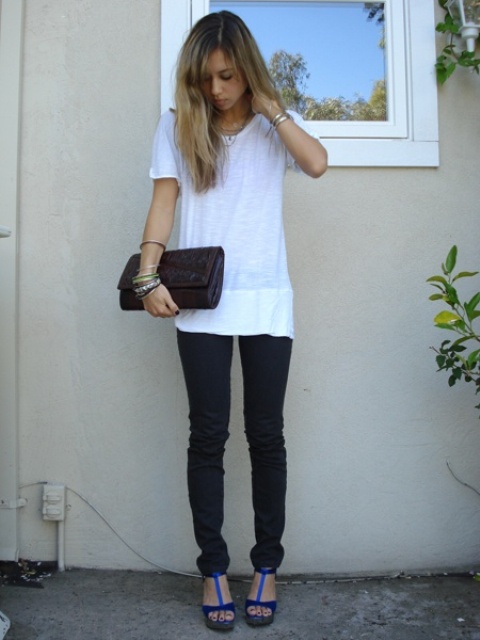Classy Looks With A White T Shirt