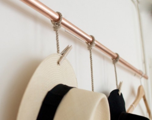 Clever And Creative DIY Hanging Rack For Your Hats