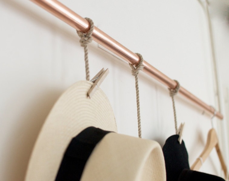 Clever and creative diy hanging rack for your hats  3