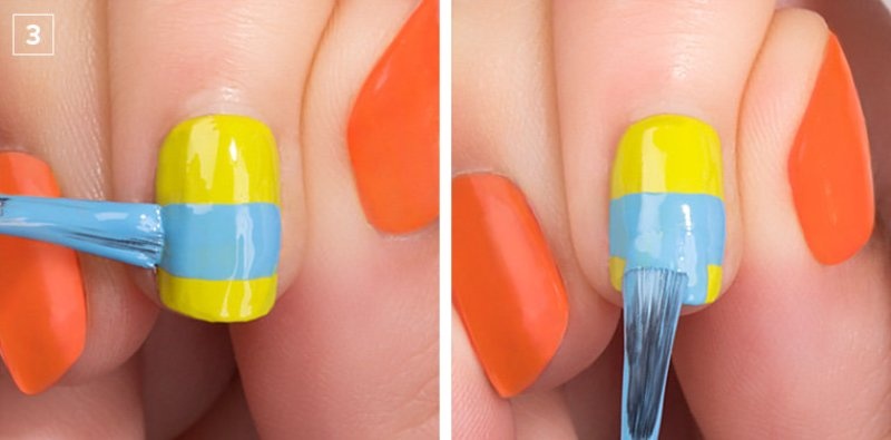 Colorful diy electric circles nail art to try  3