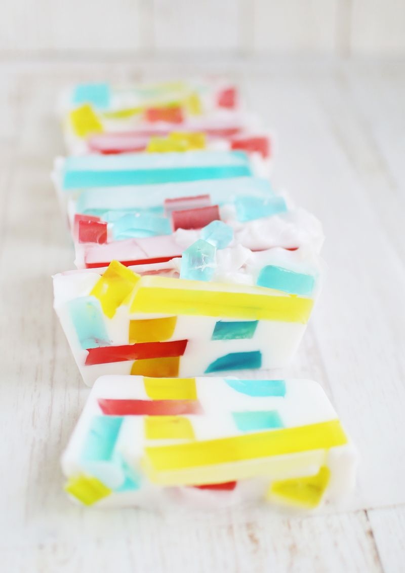 Colorful diy stained glass soap  6