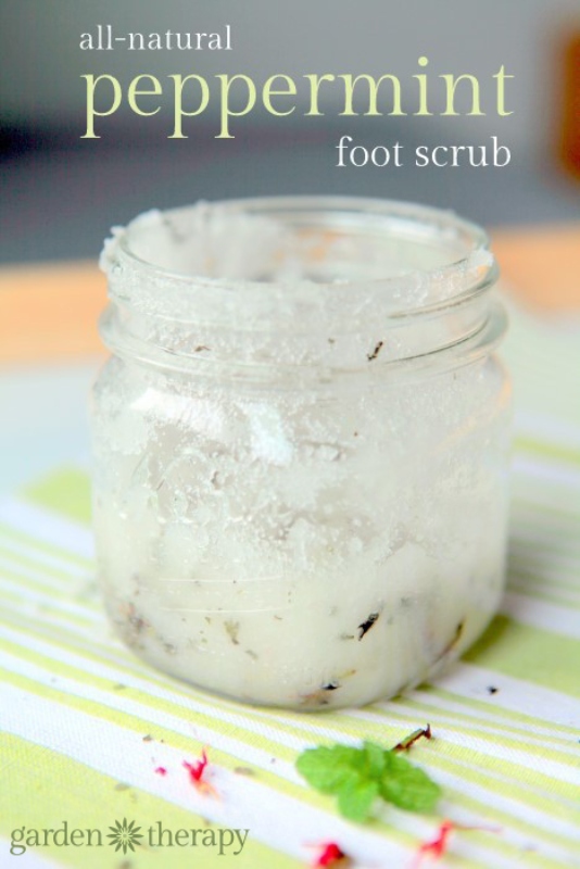 Comforting and soothing diy peppermint foot scrub  1