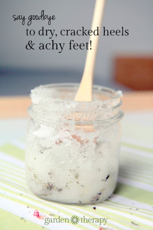 Comforting and soothing diy peppermint foot scrub  4