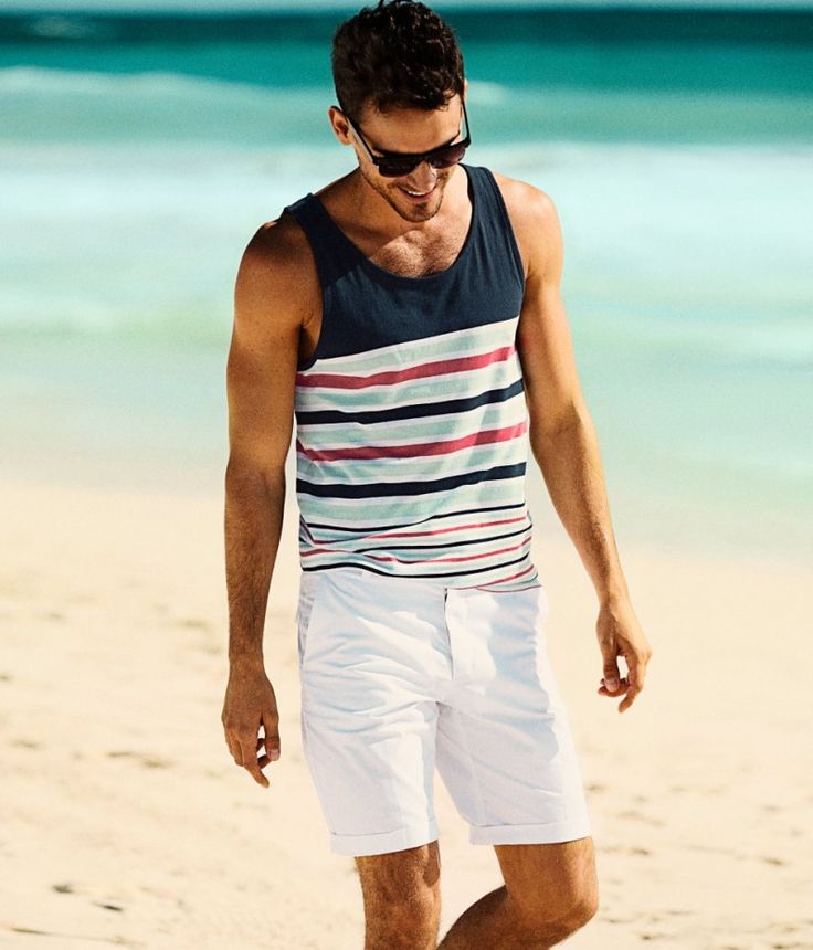 Picture Of cool and relaxed beach men outfits 2