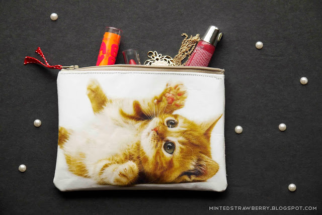 cat photo zipper pouch (via mintedstrawberry)
