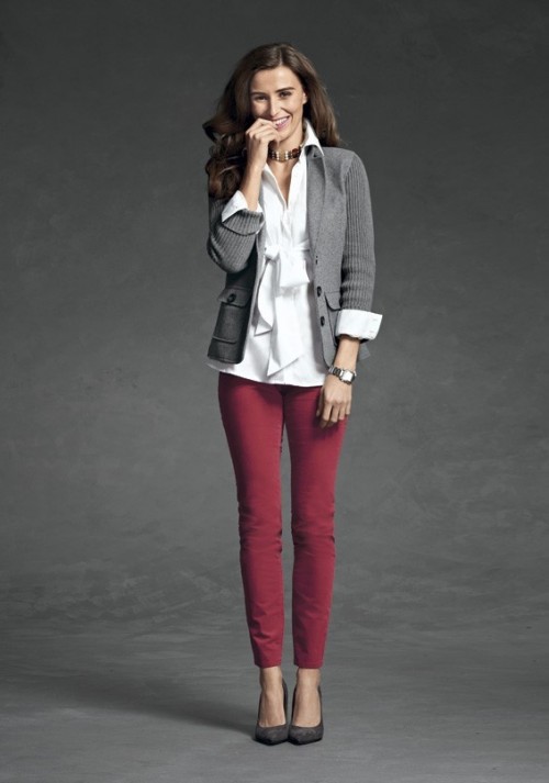 Cool Red and Grey Work Outfits To Get Inspired
