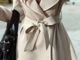 a neutral wrap trench with a sash is a chic and simple idea that will always work