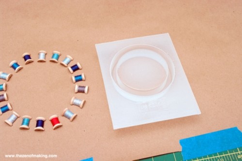 Creative DIY Resin Thread Spool Bracelet