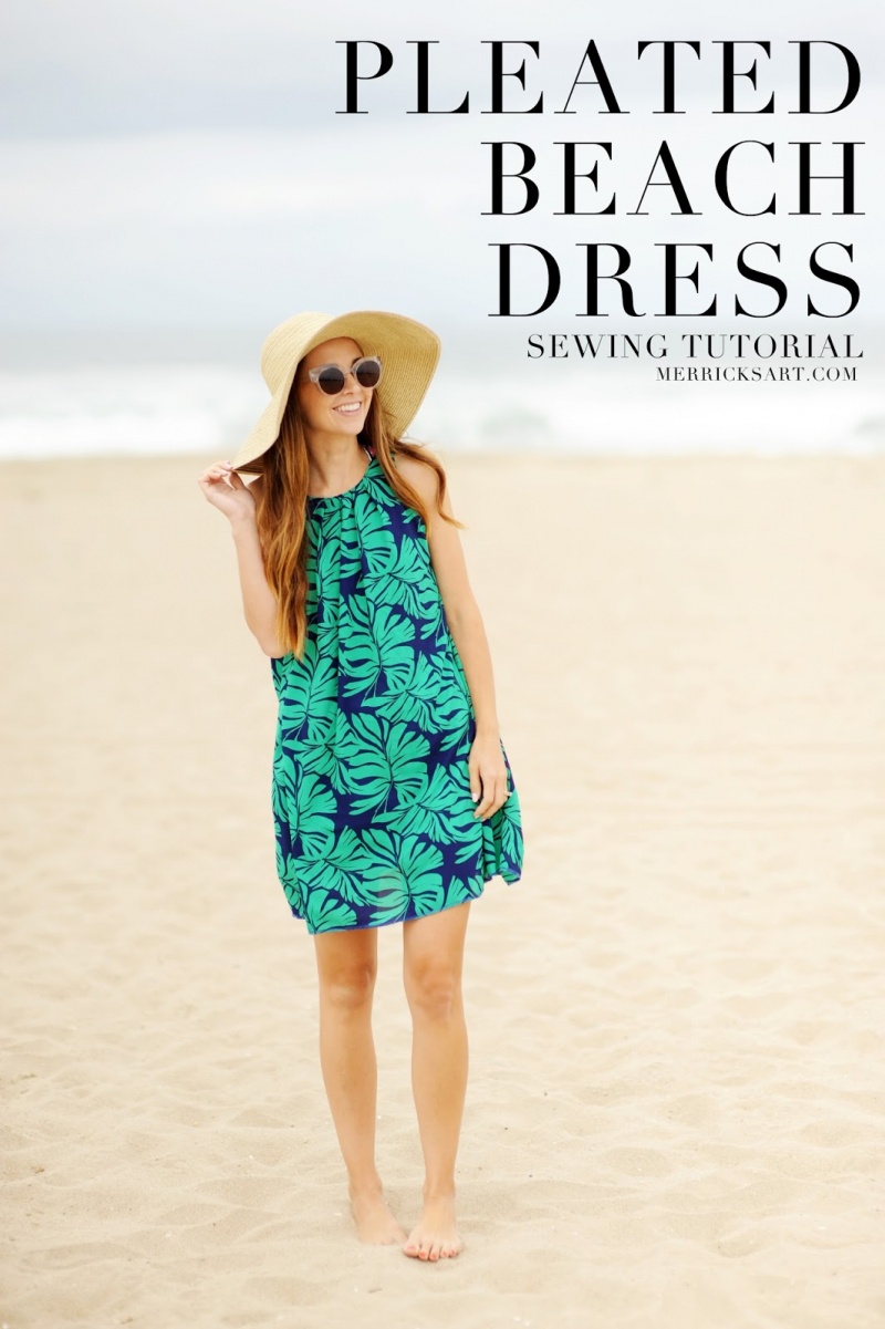 pleated beach dress (via merricksart)