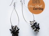 seashell wire earrings