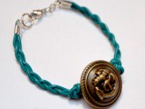 braided anchor bracelet