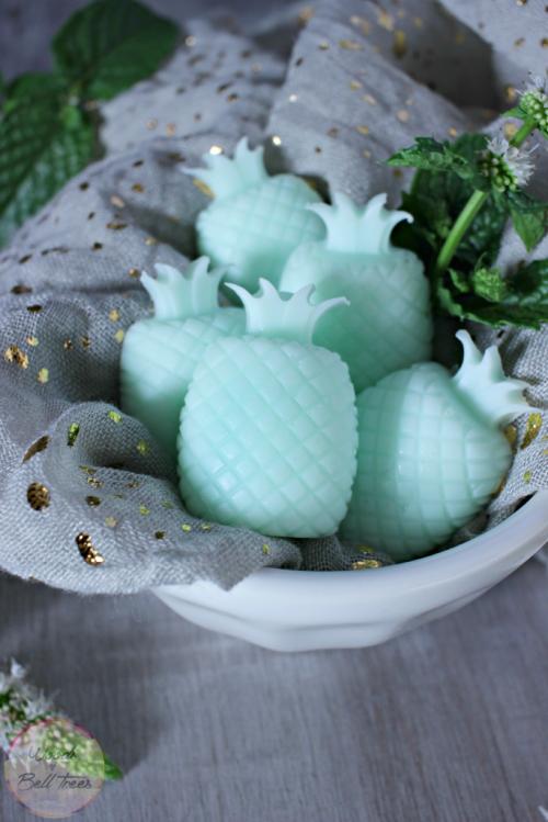 Cute DIY Minty Pineapple Soaps