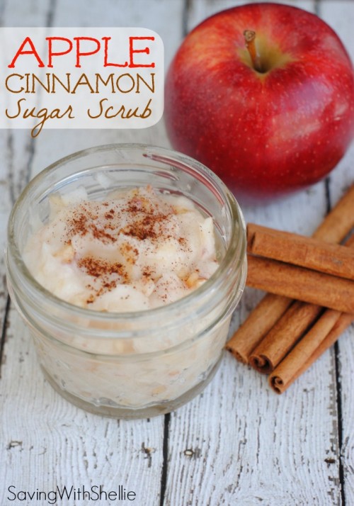 apple cinnamon sugar scrub (via simplyshellie)