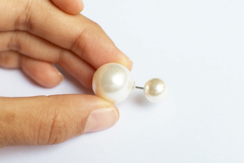 Dior inspired elegant diy double pearl earrings  8