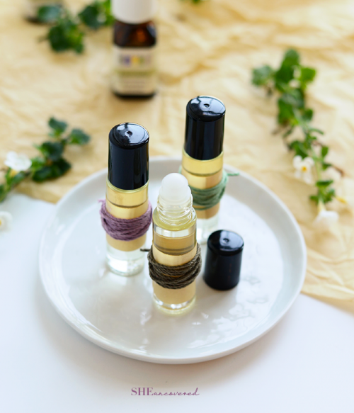 DIY All Natural Body Perfume Roll On