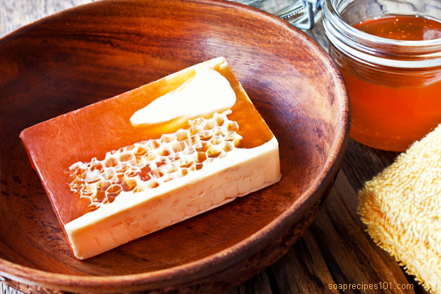 honey soap (via soaprecipes101)
