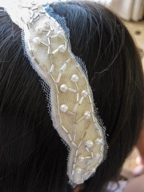 DIY Beaded Leaf Headband