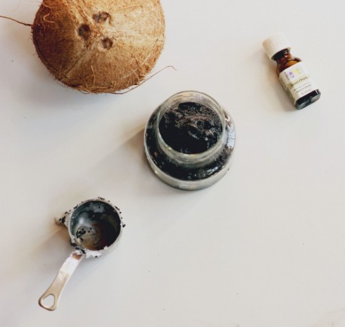 DIY Aromatic Coconut Orange Coffee Scrub