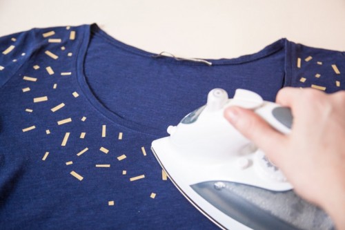 DIY Confetti Shirt Using Heat Transfer Vinyl