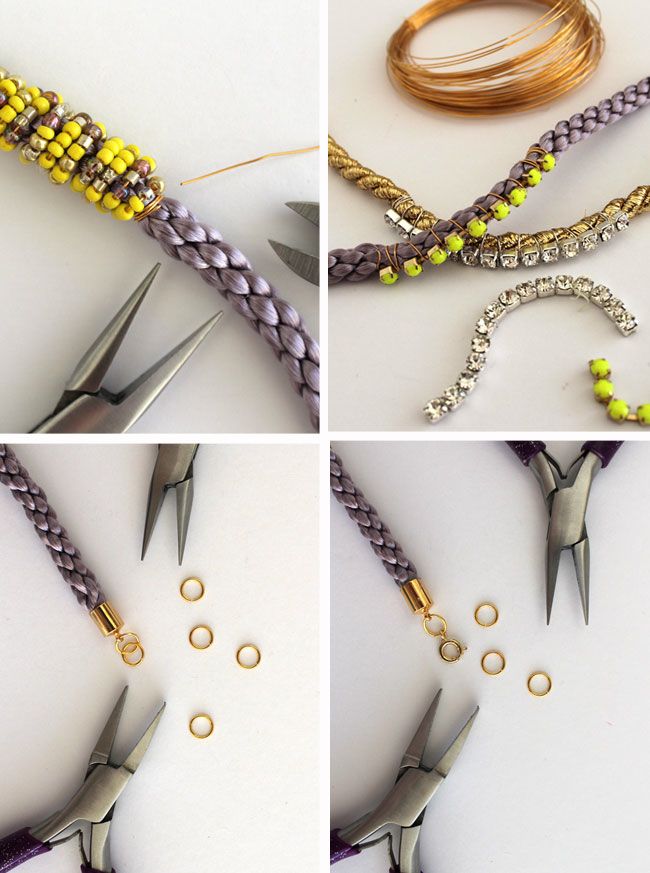 Diy cord bead bracelet  4