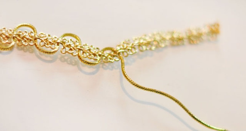 Picture Of diy dolce gabbana inspired bejeweled gold headband  8